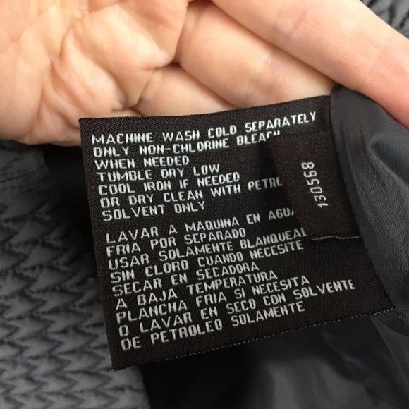 Anne Klein Coat Womens XL Quilted Textured Filled Insulated Gray Pockets Zip Up - Picture 8 of 13